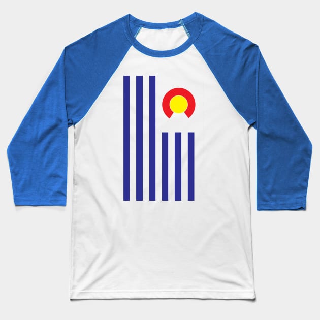 Colorado Stripes Baseball T-Shirt by stateside